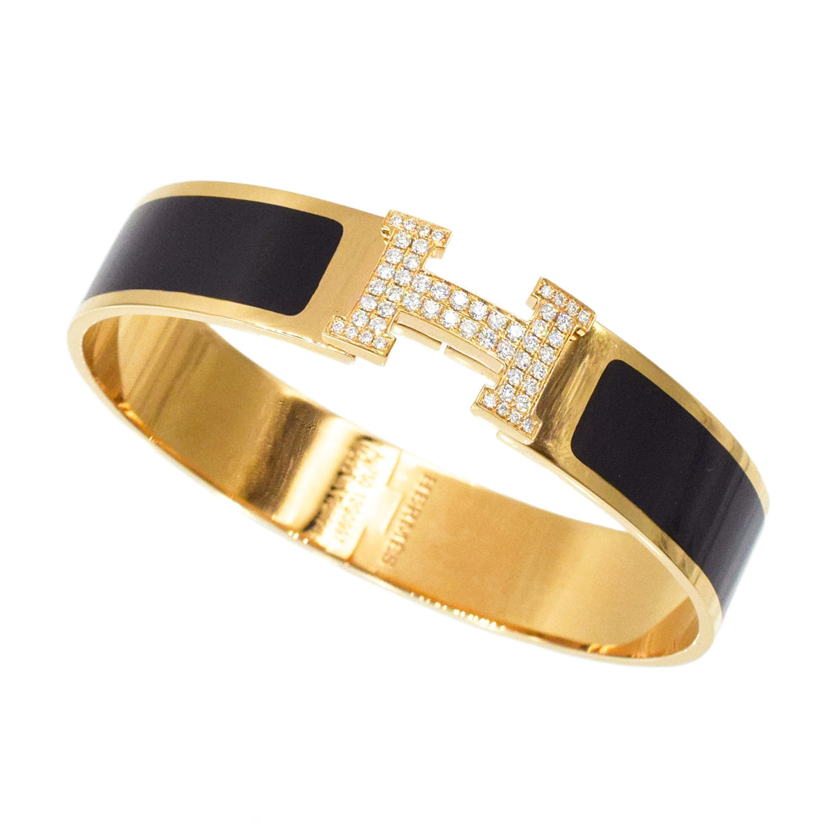 18K Clic Hermès Diamond Bracelet