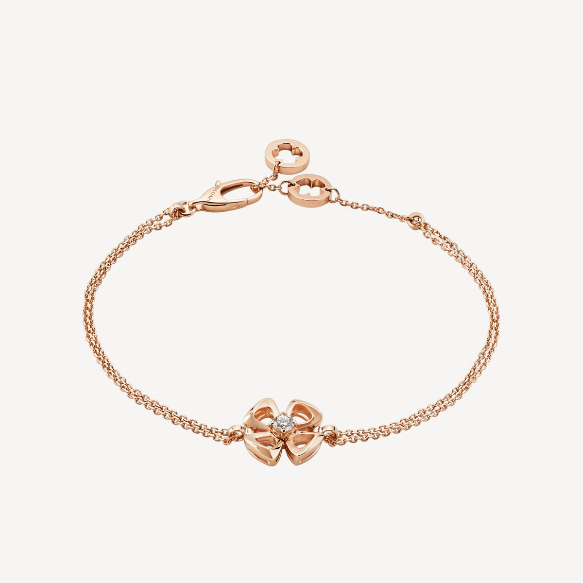 18K BVLGARI Fiorever Central Diamond Bracelet
