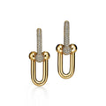 18K Tiffany & Co. HardWear Large Link Diamonds Earrings