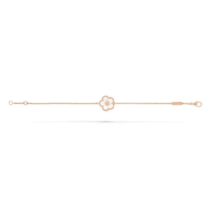 18K Van Cleef & Arpels Lucky Spring Plum Blossom Bracelet