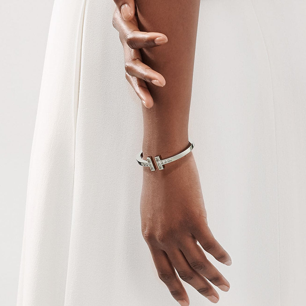 18K Tiffany & Co. Diamond Square Bracelet