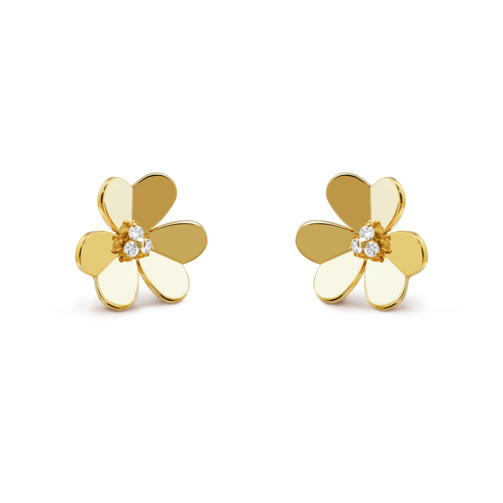 18K Van Cleef & Arpels Frivole Large Model Earrings