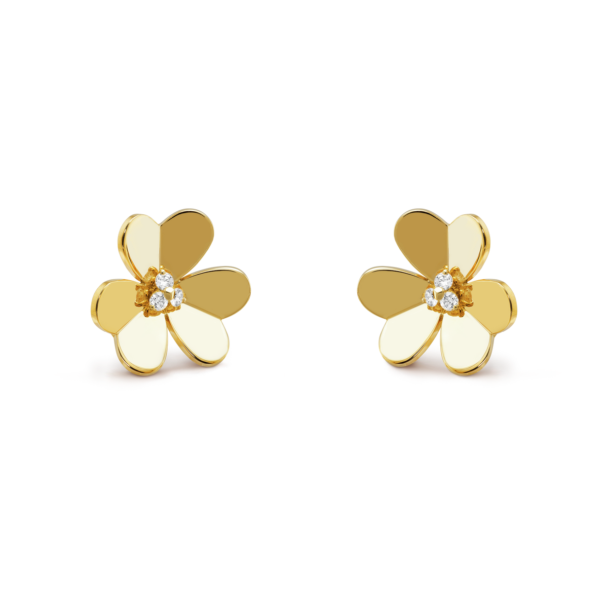 18K Van Cleef & Arpels Frivole Large Model Earrings