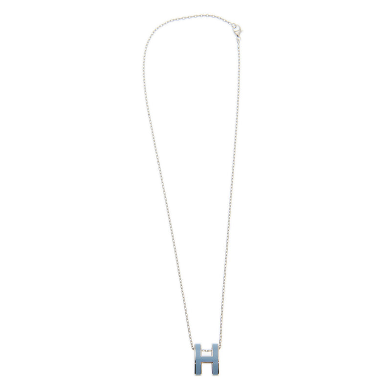 18K Mini Pop Hermès Blue Necklace
