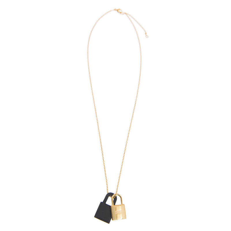 18K O'Kelly Black Pendant Hermès Necklace