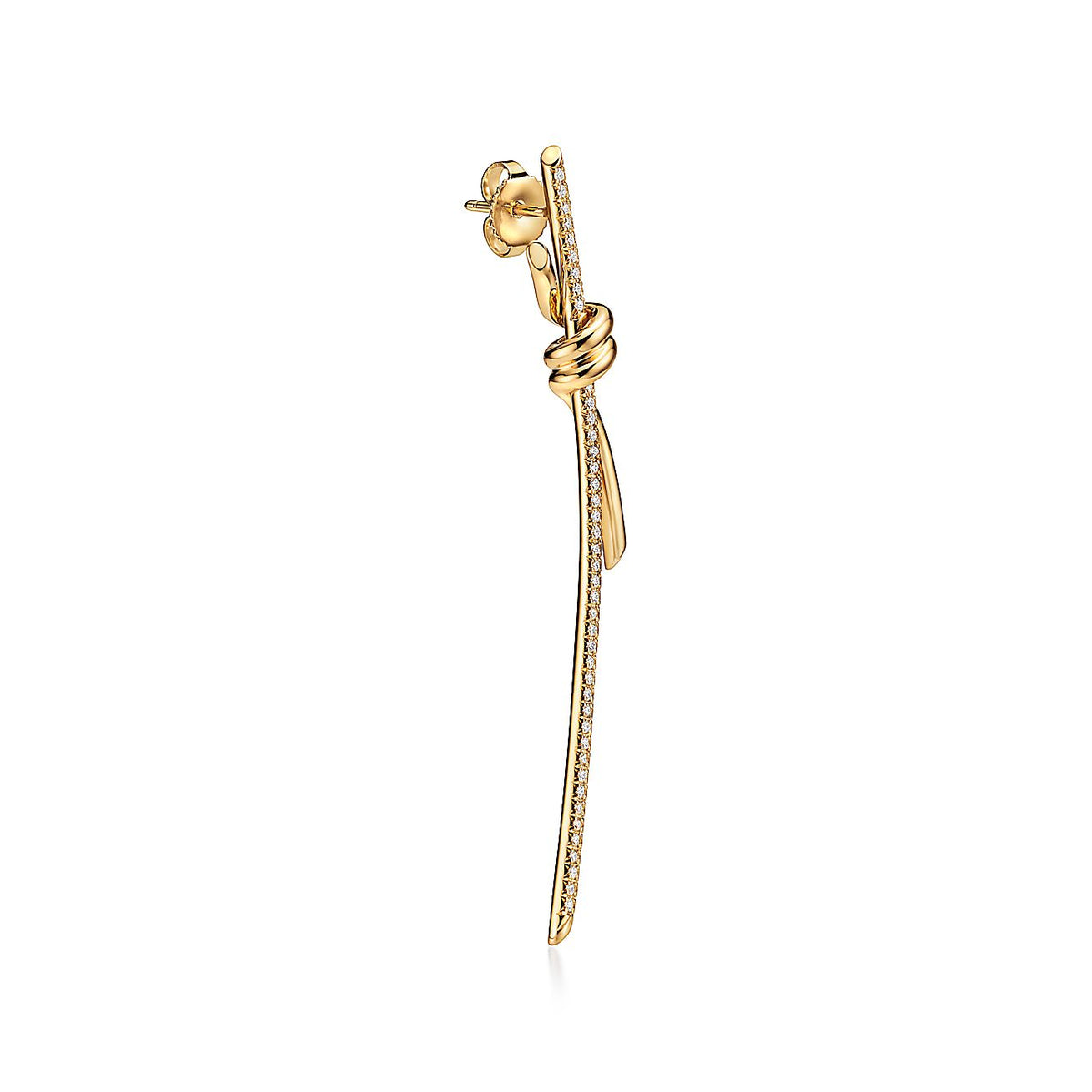 18K Tiffany & Co. Knot Drop Diamonds Earrings