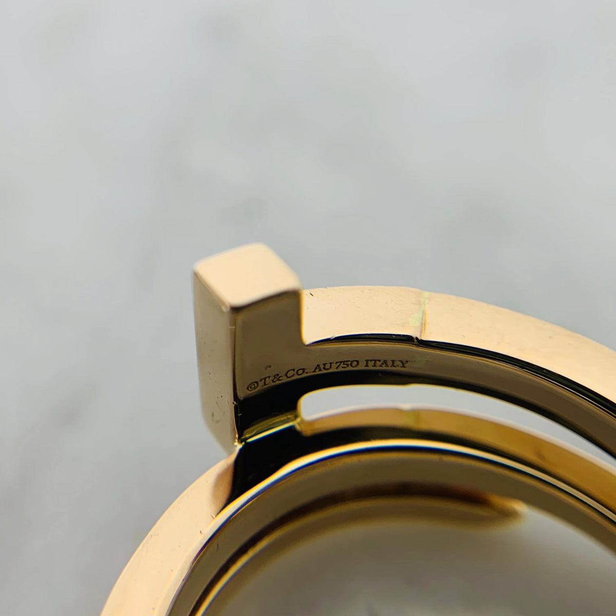 18K Tiffany & Co. Diamond Square Ring