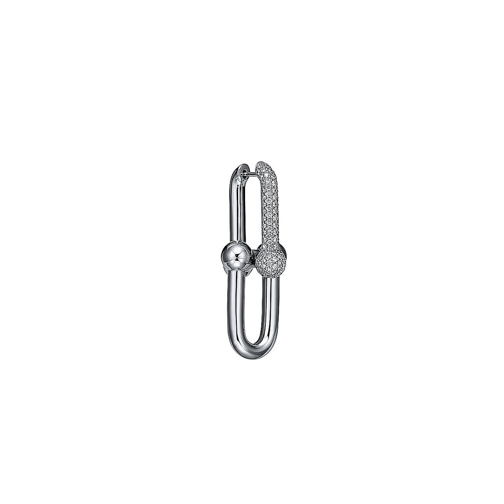 18K Tiffany & Co. HardWear Large Link Diamonds Earrings