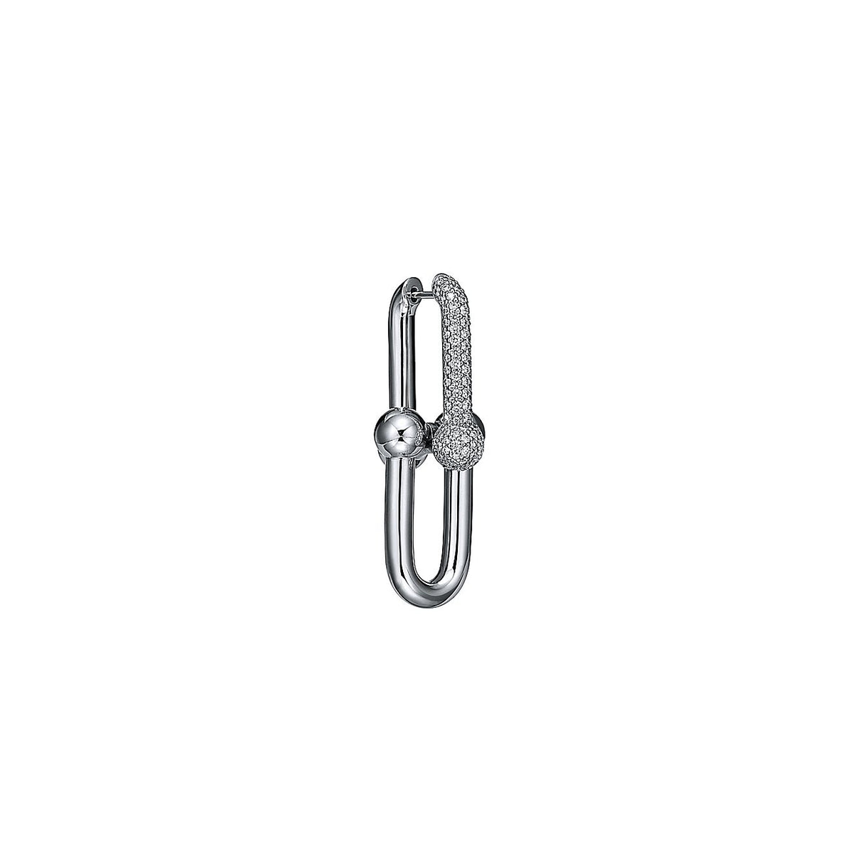 18K Tiffany & Co. HardWear Large Link Diamonds Earrings