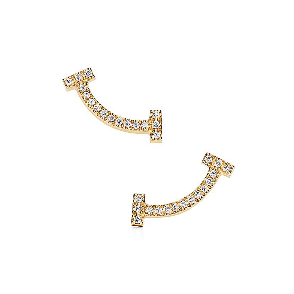 18K Tiffany & Co. Smile Diamonds Earrings