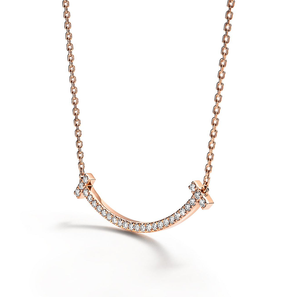 18K Tiffany & Co. Medium Diamond Pendant Necklace