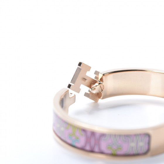 18K Clic Hermès H Lift Pink Bracelet