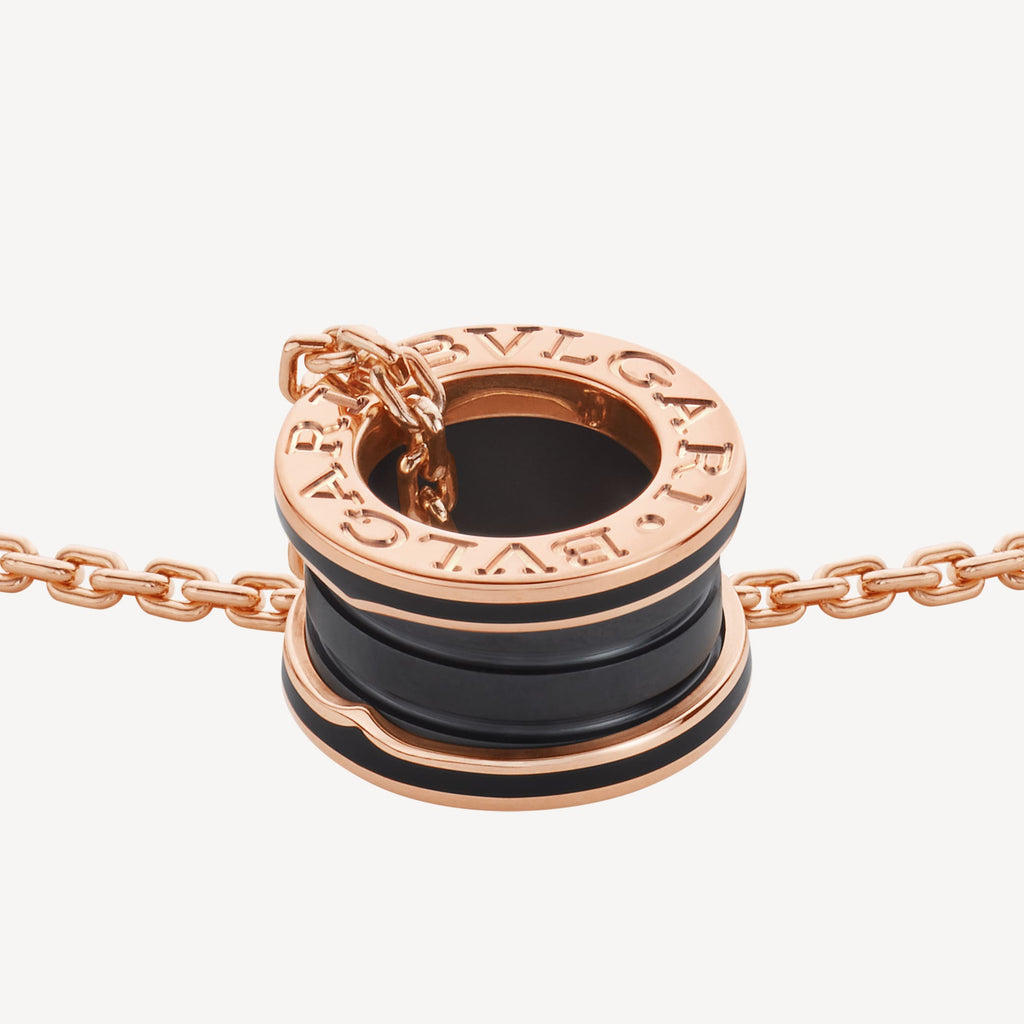 18K BVLGARI B.ZERO1 Black Ceramic Necklace