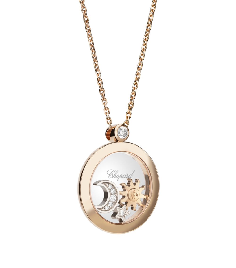 18K Chopard Happy Diamonds Pendant Necklace