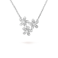 18K Van Cleef & Arpels Three Flowers Socrate Necklace