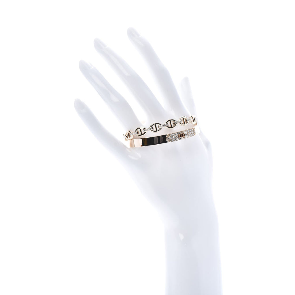 18K Kelly Double Tour Diamond Hermès Bracelet