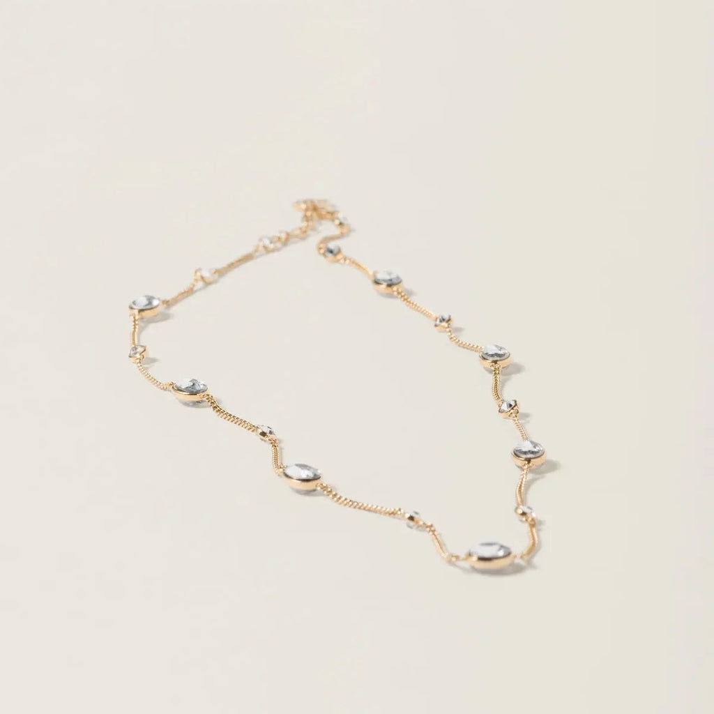 18K Miu Miu Metal Crystals Bracelet