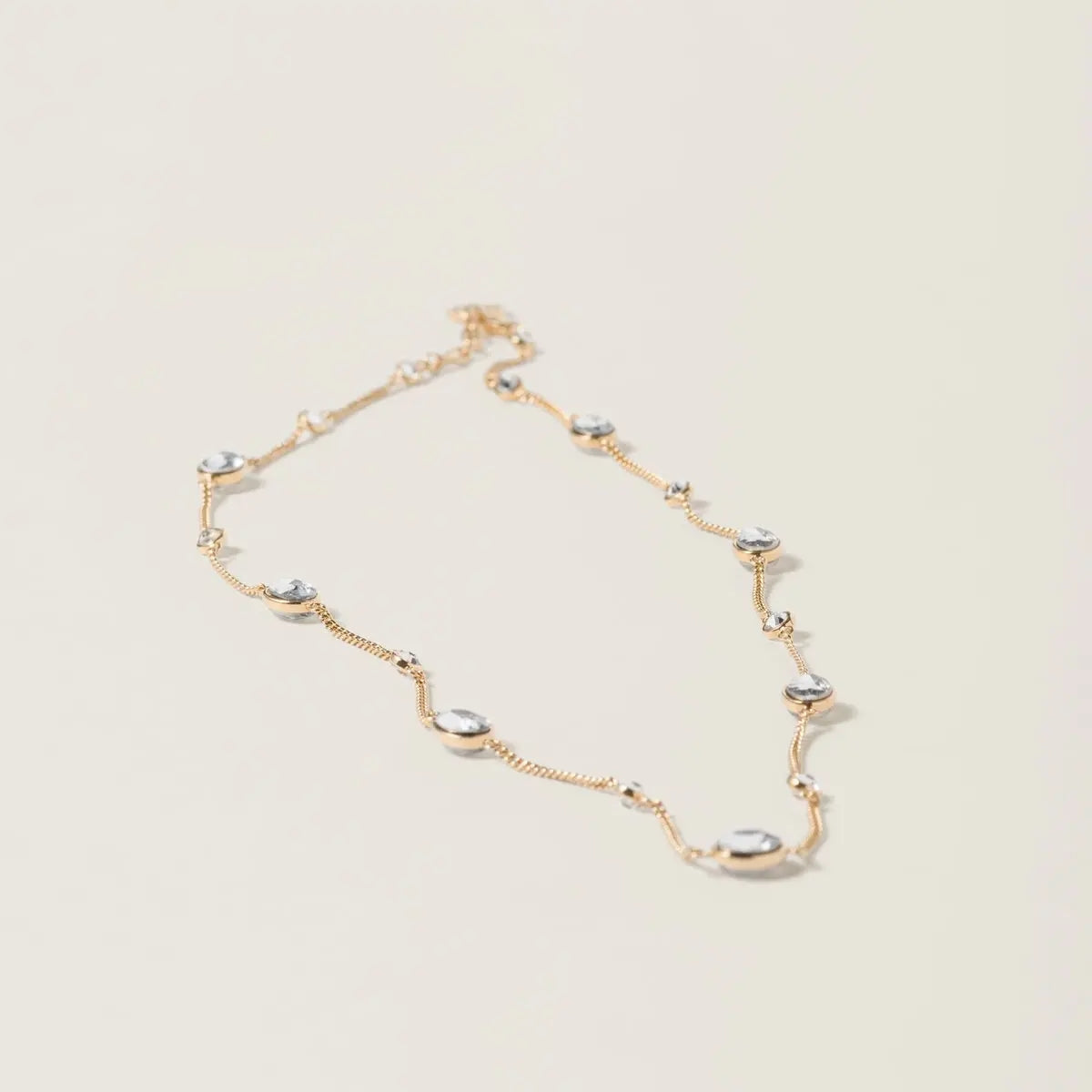 18K Miu Miu Metal Crystals Bracelet