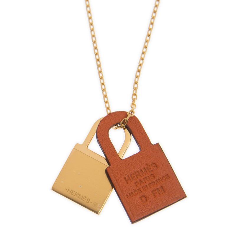 18K O'Kelly Orange Pendant Hermès Necklace