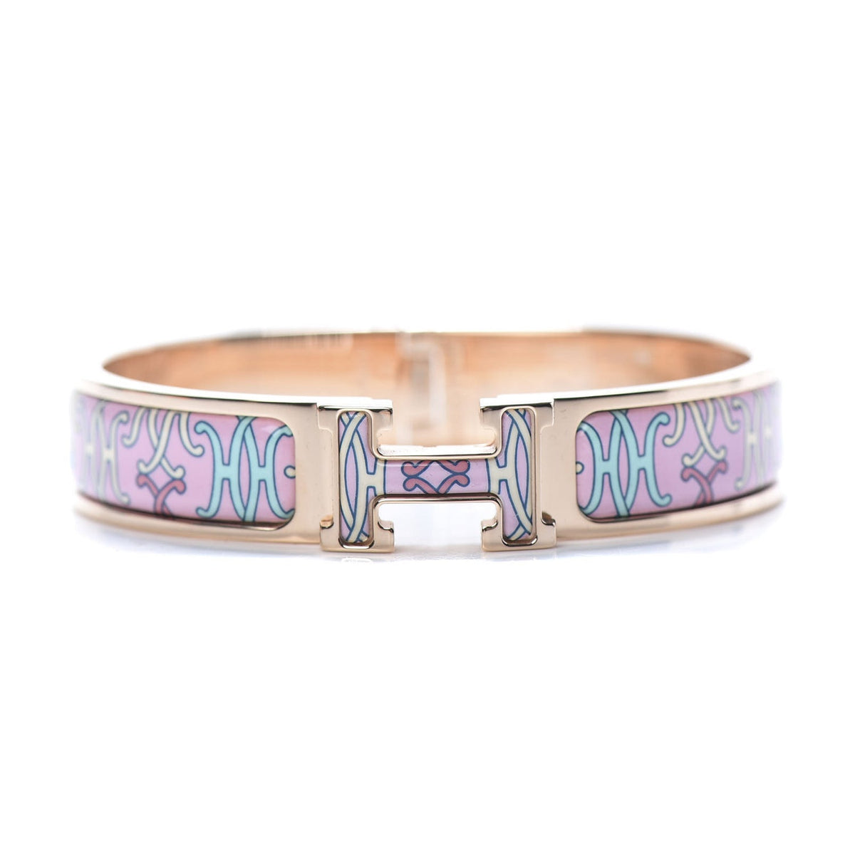 18K Clic Hermès H Lift Pink Bracelet