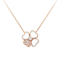 18K Van Cleef & Arpels Cosmos Clip pendant Necklace