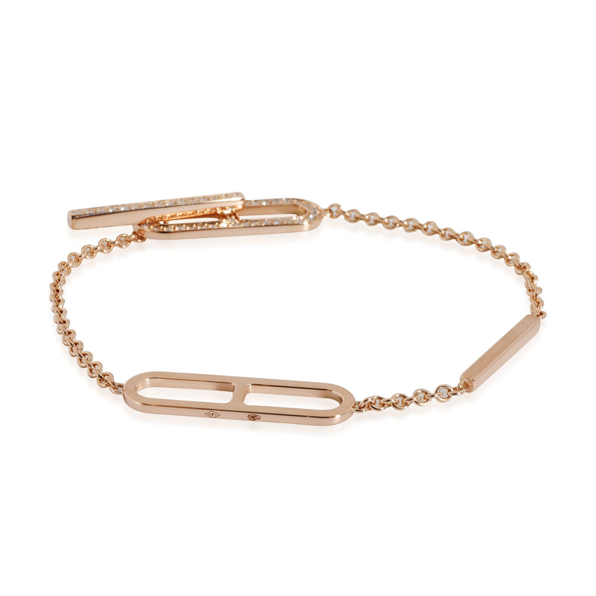 18K Ever Chaine D'ancre Hermès Bracelet