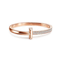 18K Tiffany & Co. T1 Wide Diamond Hinged Bracelet