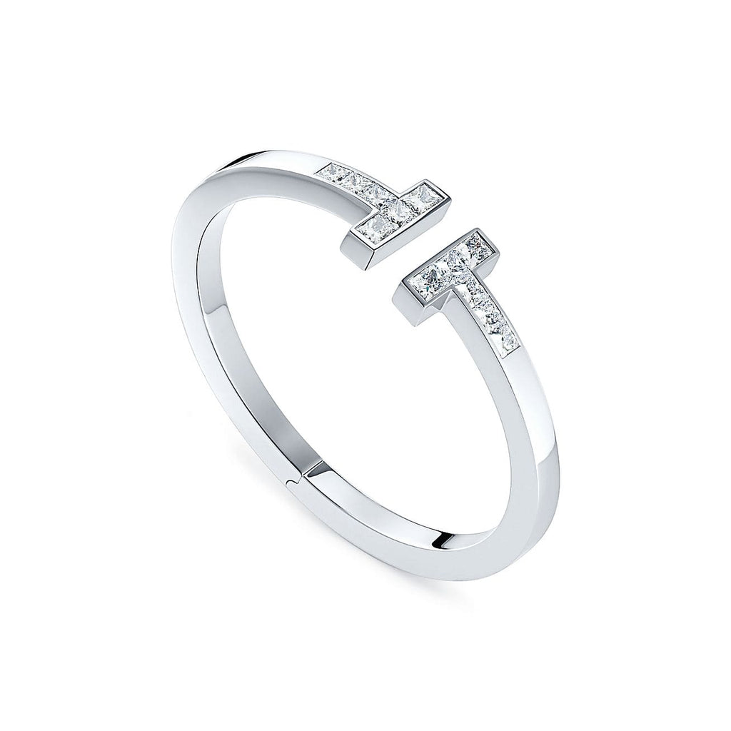 18K Tiffany & Co. Diamond Square Bracelet