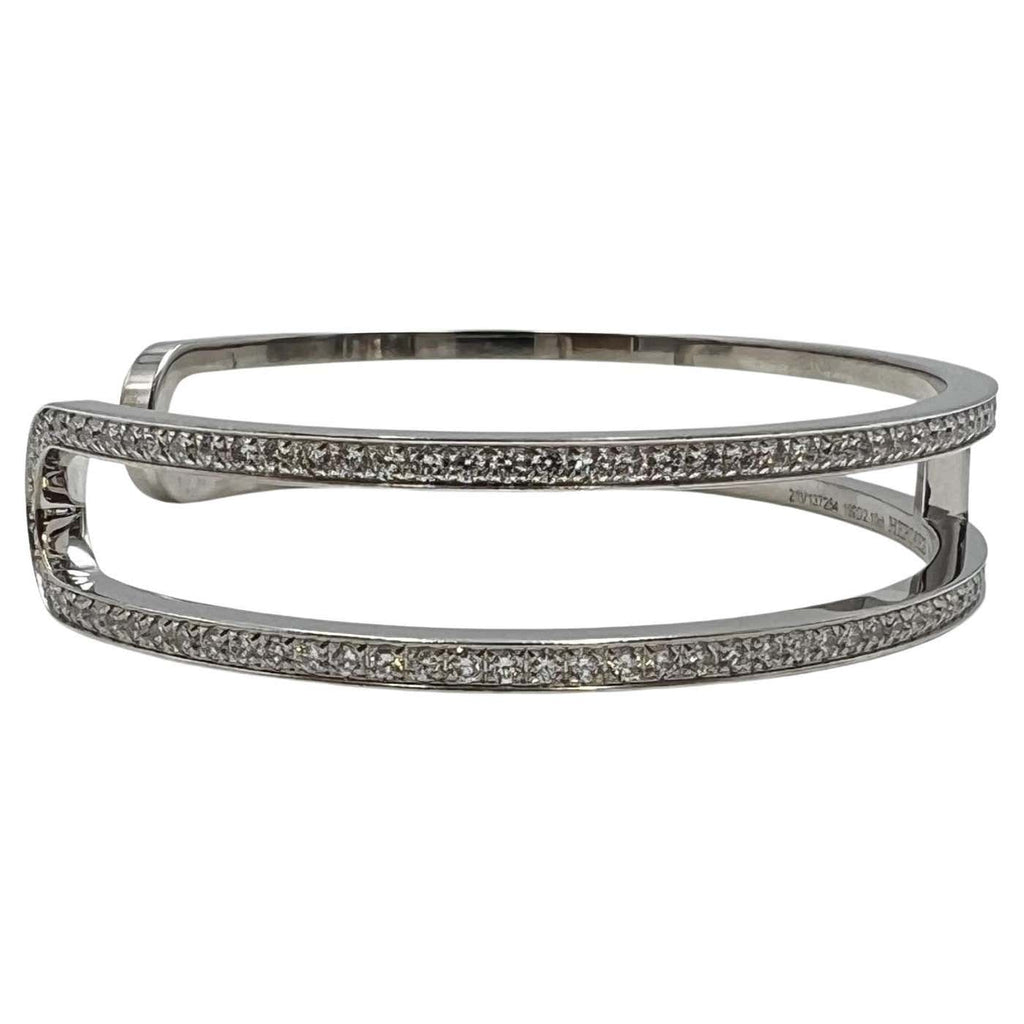 18K Ever Chain D¡¯ancre Cuff Diamond Hermès Bracelet