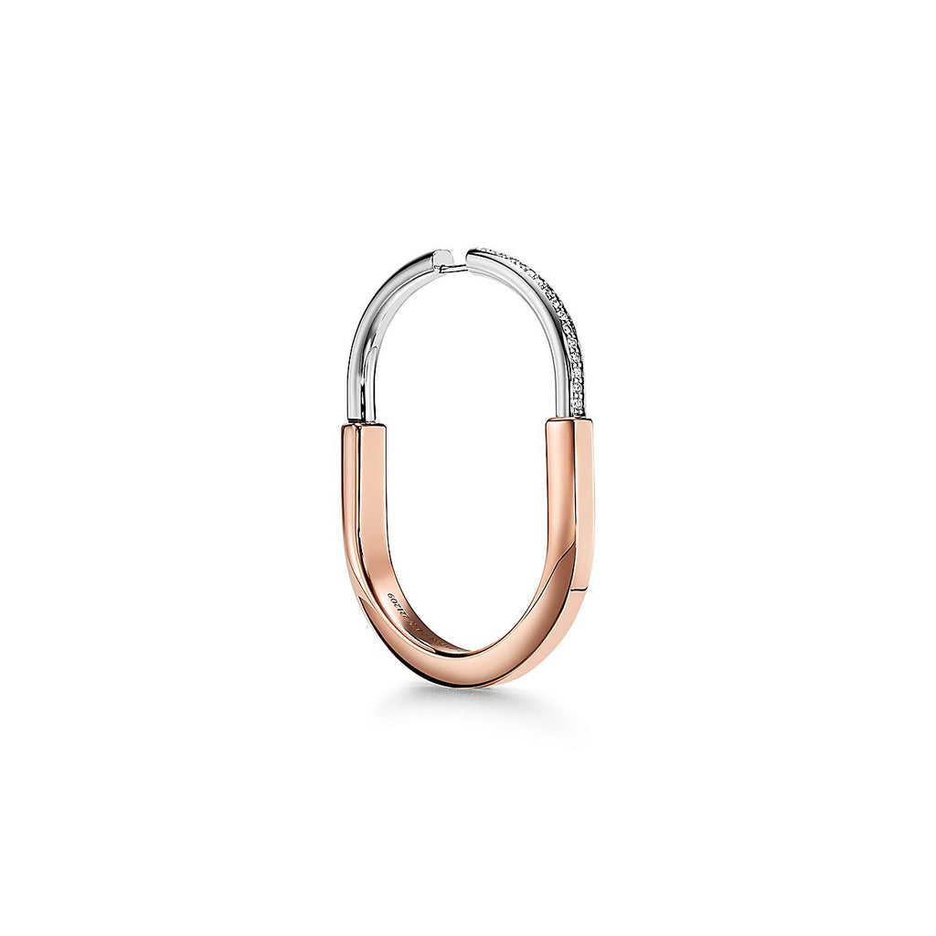 18K Tiffany & Co. Lock Diamond Earrings