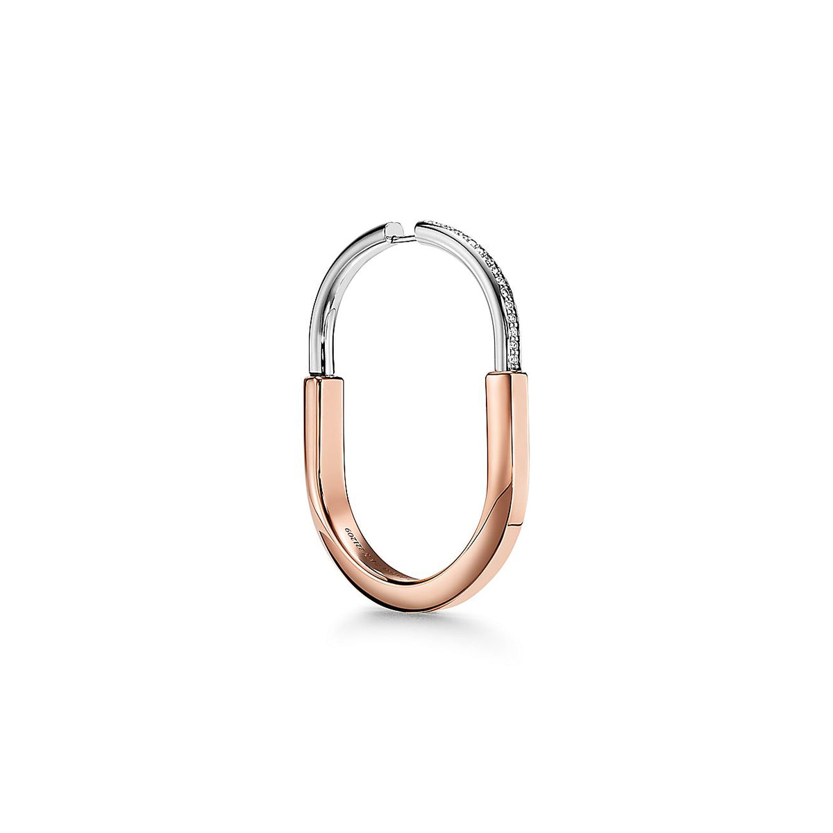 18K Tiffany & Co. Lock Diamond Earrings