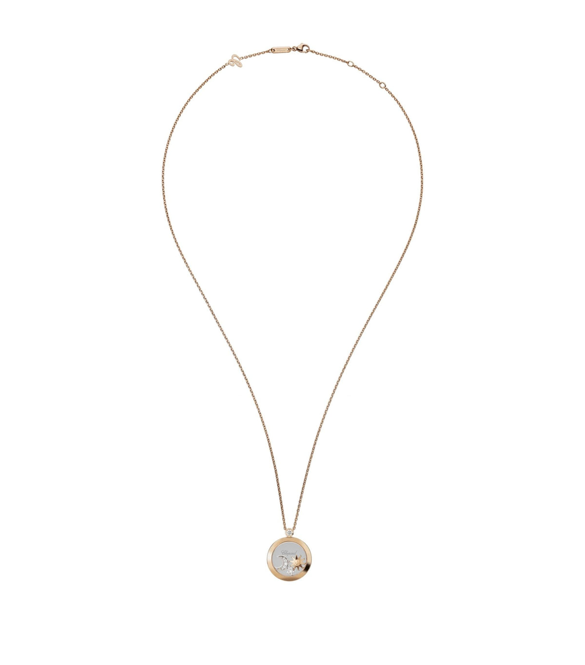 18K Chopard Happy Diamonds Pendant Necklace