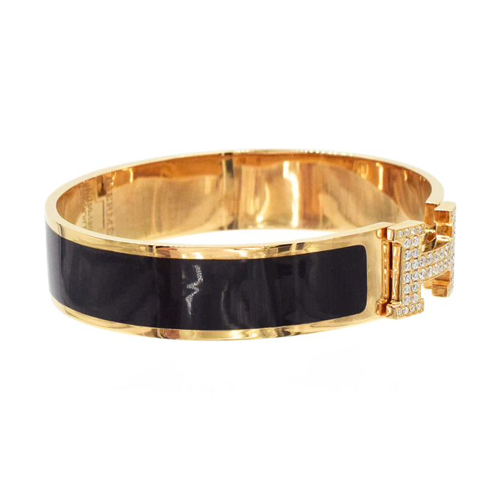 18K Clic Hermès Diamond Bracelet