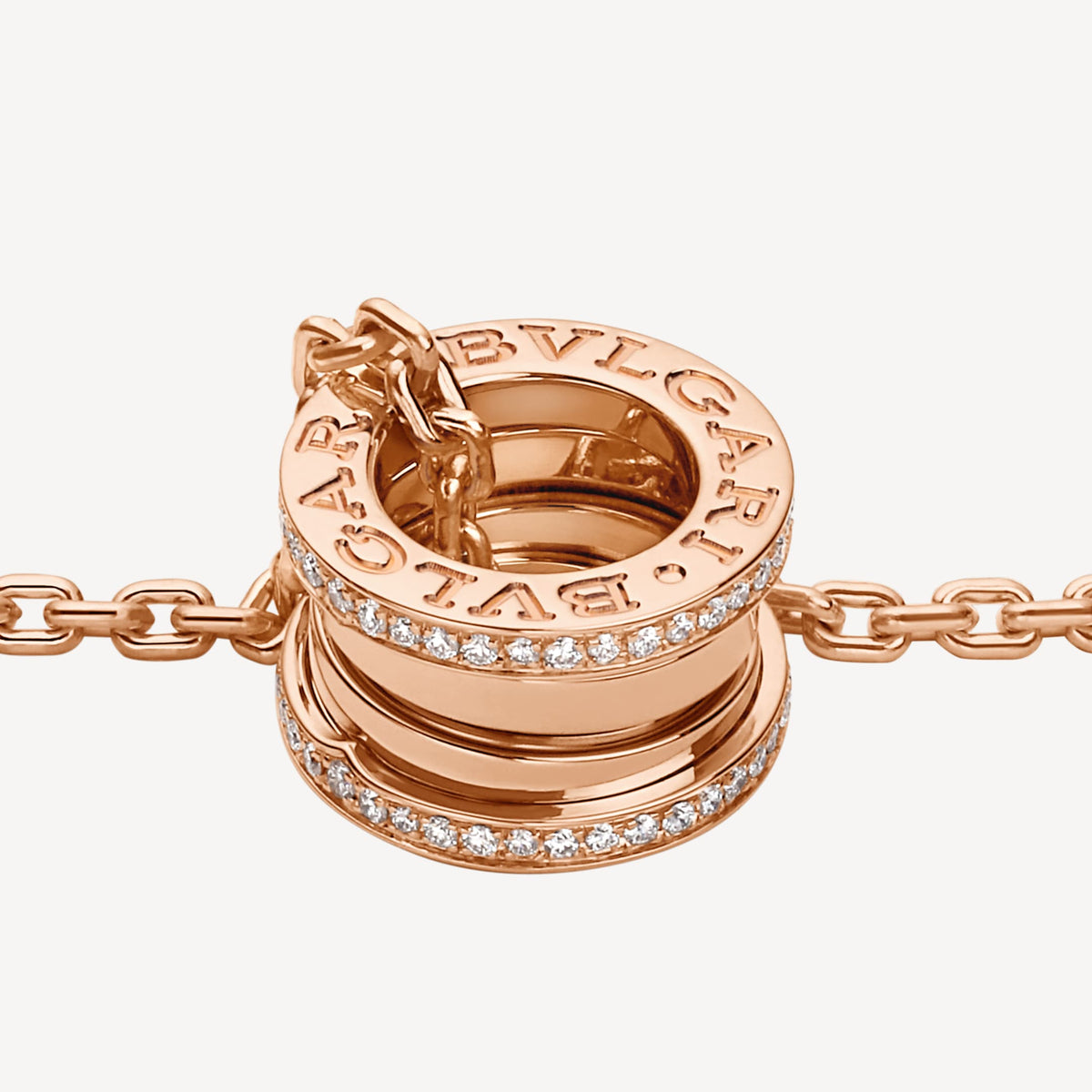 18K BVLGARI B.ZERO1 Pave Diamonds Necklace
