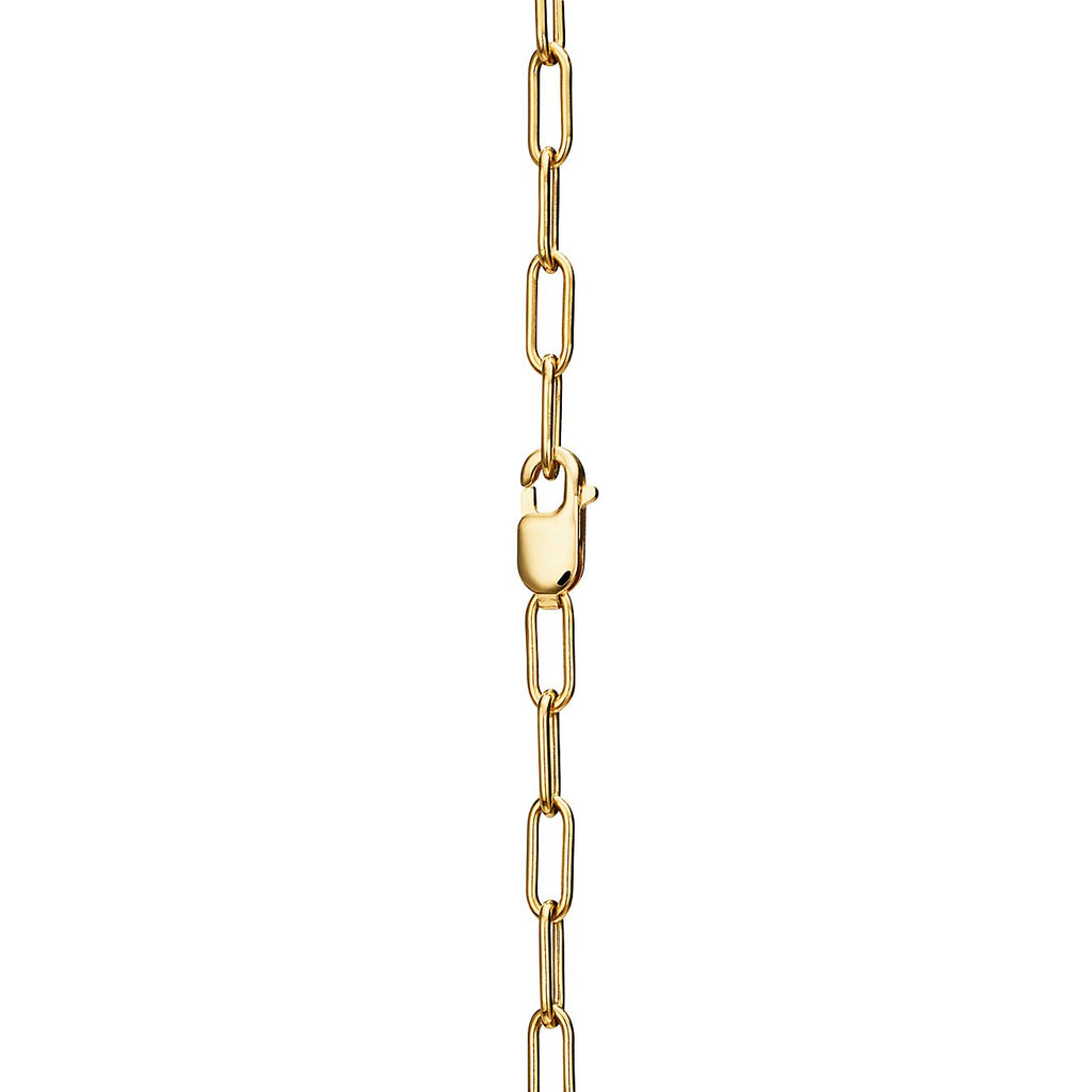 18K Tiffany & Co. Lock Pendant Pave Diamonds Necklace