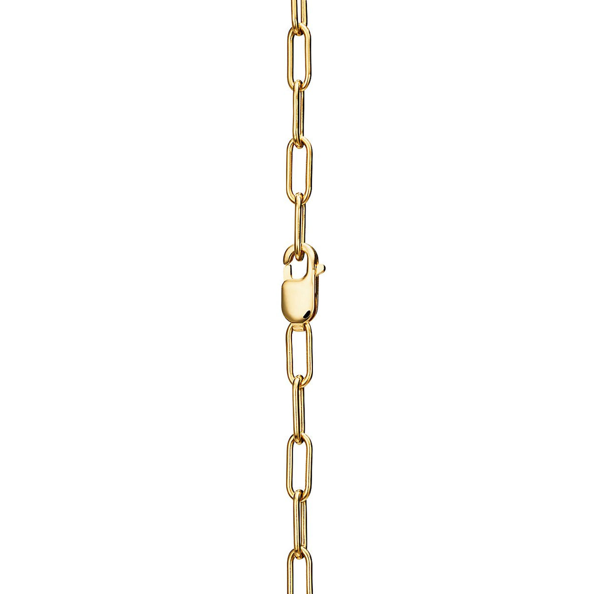 18K Tiffany & Co. Lock Pendant Pave Diamonds Necklace