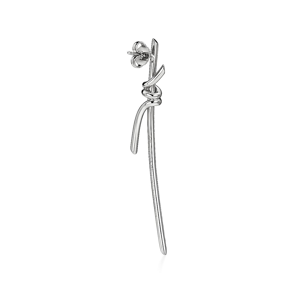 18K Tiffany & Co. Knot Drop Diamonds Earrings