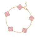 Van Cleef & Arpels Pink Clover Bracelet
