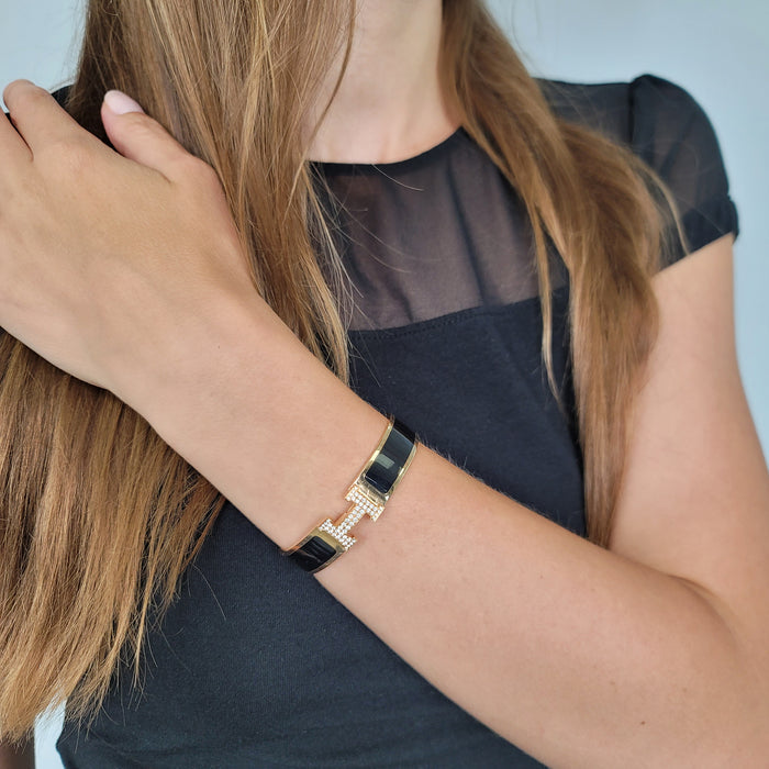 18K Clic Hermès Diamond Bracelet