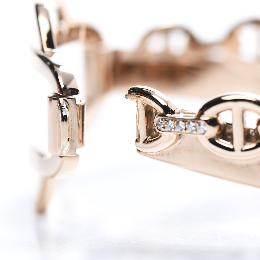 18K Kelly Double Tour Diamond Hermès Bracelet