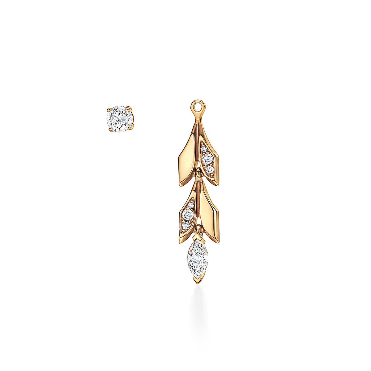 18K Tiffany & Co. Victoria Vine Convertible Drop Earrings
