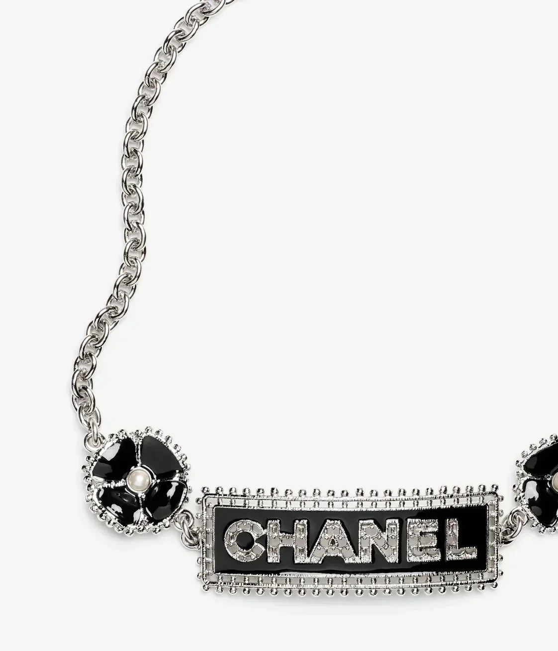 18K Chanel Resin Diamonds Necklace