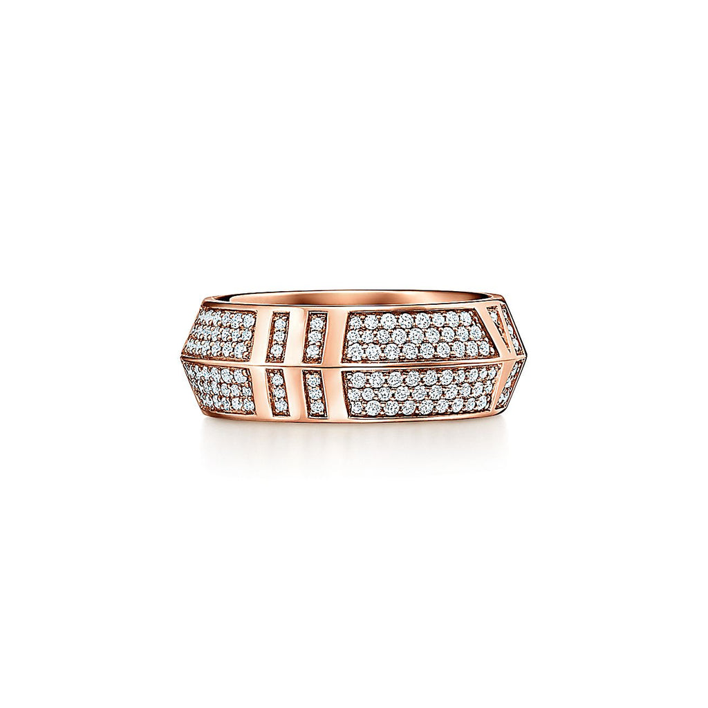 18K Tiffany & Co. Atlas x Closed Wide Ring