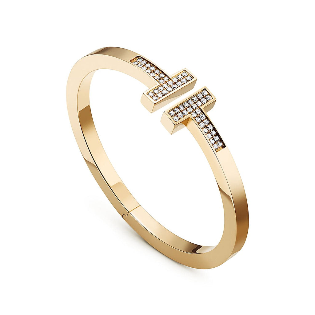18K Tiffany & Co. Diamond Square Bracelet