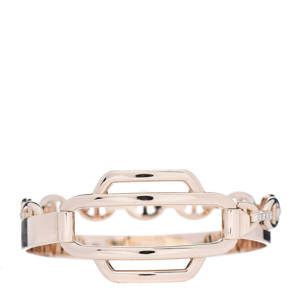 18K Kelly Double Tour Diamond Hermès Bracelet