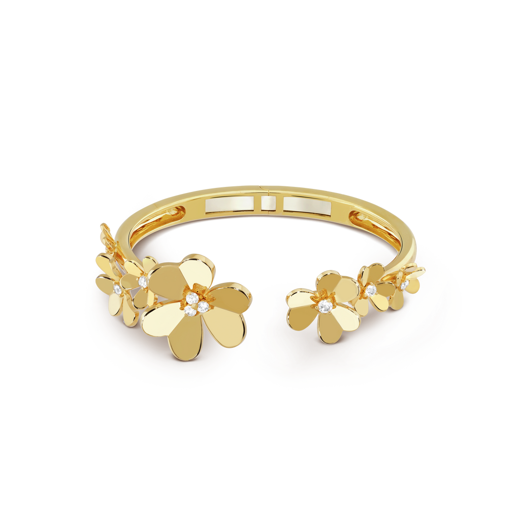 18K Van Cleef & Arpels Frivole Seven Flowers Bracelet