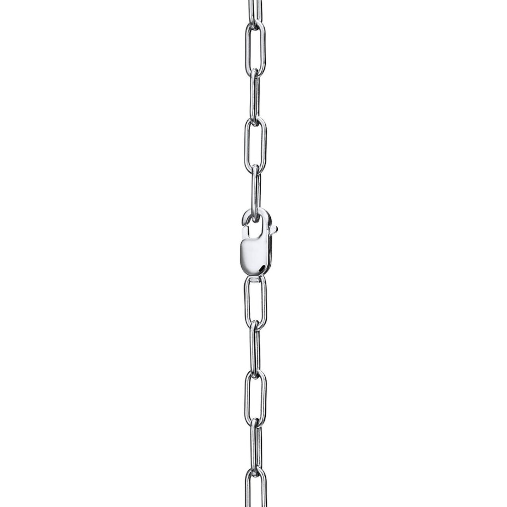 18K Tiffany & Co. Lock Pendant Pave Diamonds Necklace