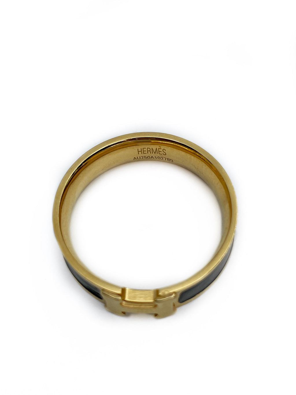 18K Vintage Clic Hermès Ring