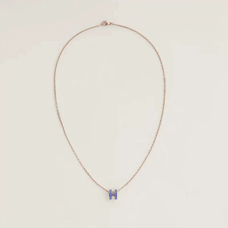 18K Mini Pop Hermès Purple Necklace