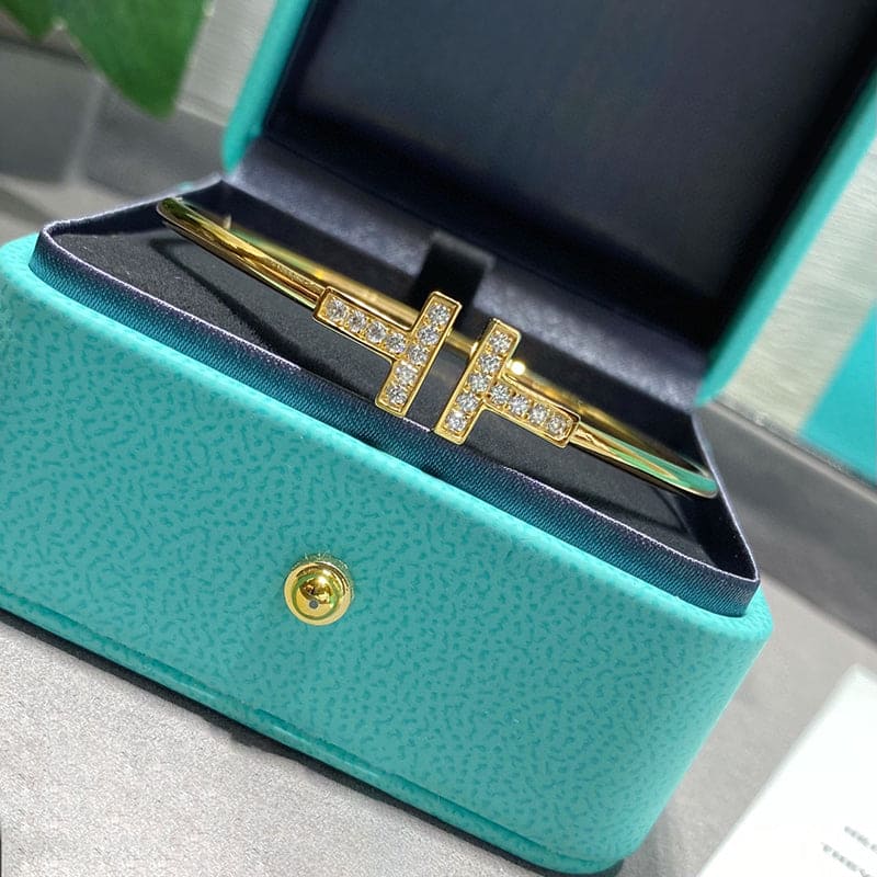 18K Tiffany & Co. Diamond Wire Bracelet